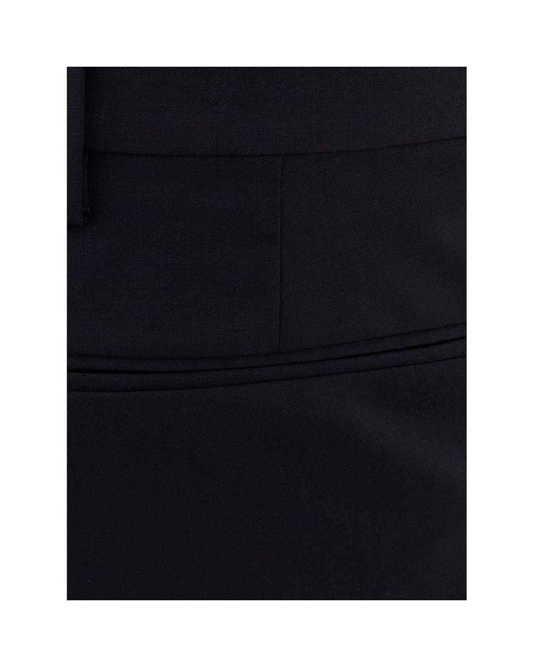 Valentino Garavani Blue Wool Dress Pants for men