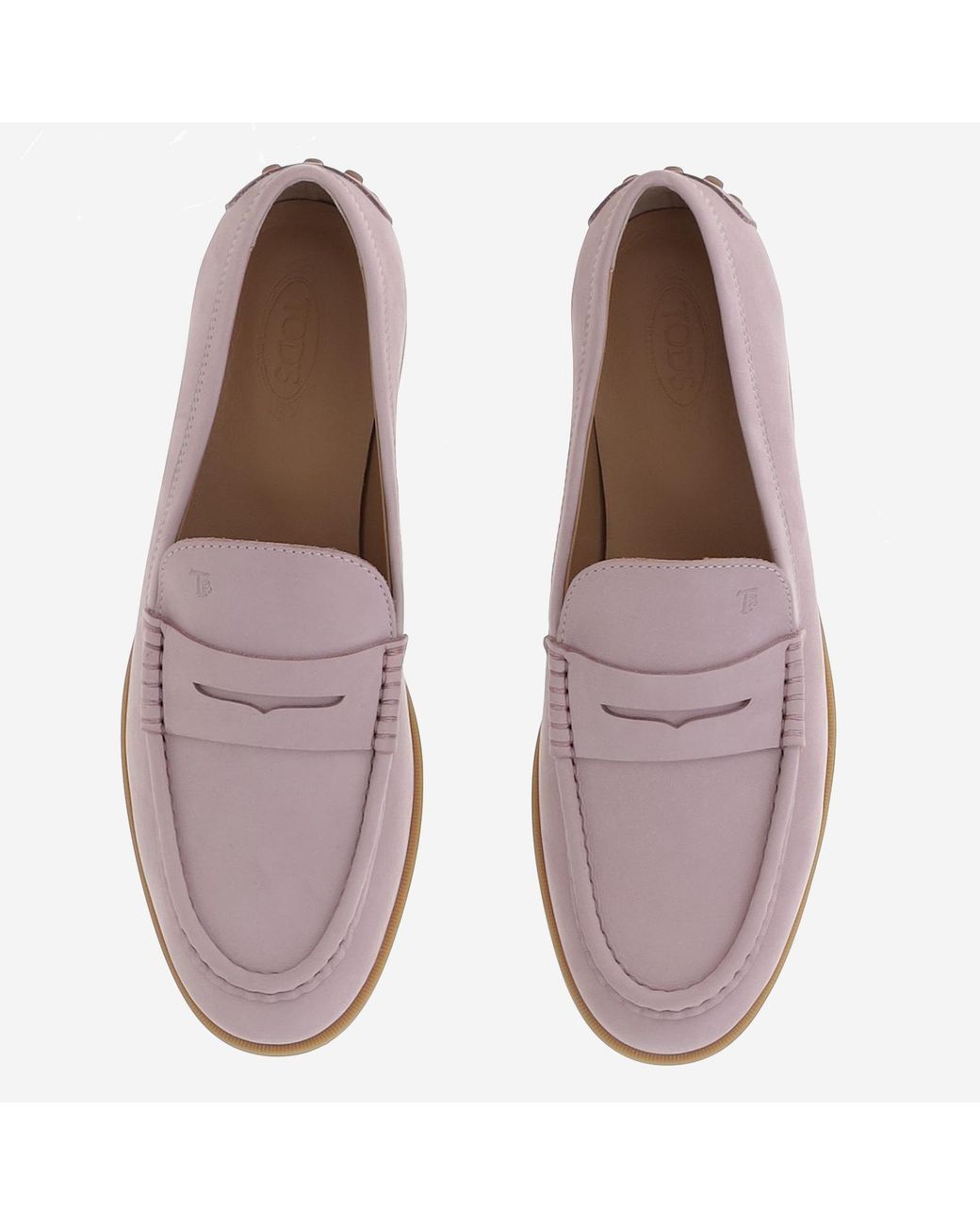 Tod's Brown Leather Loafers Calfskin