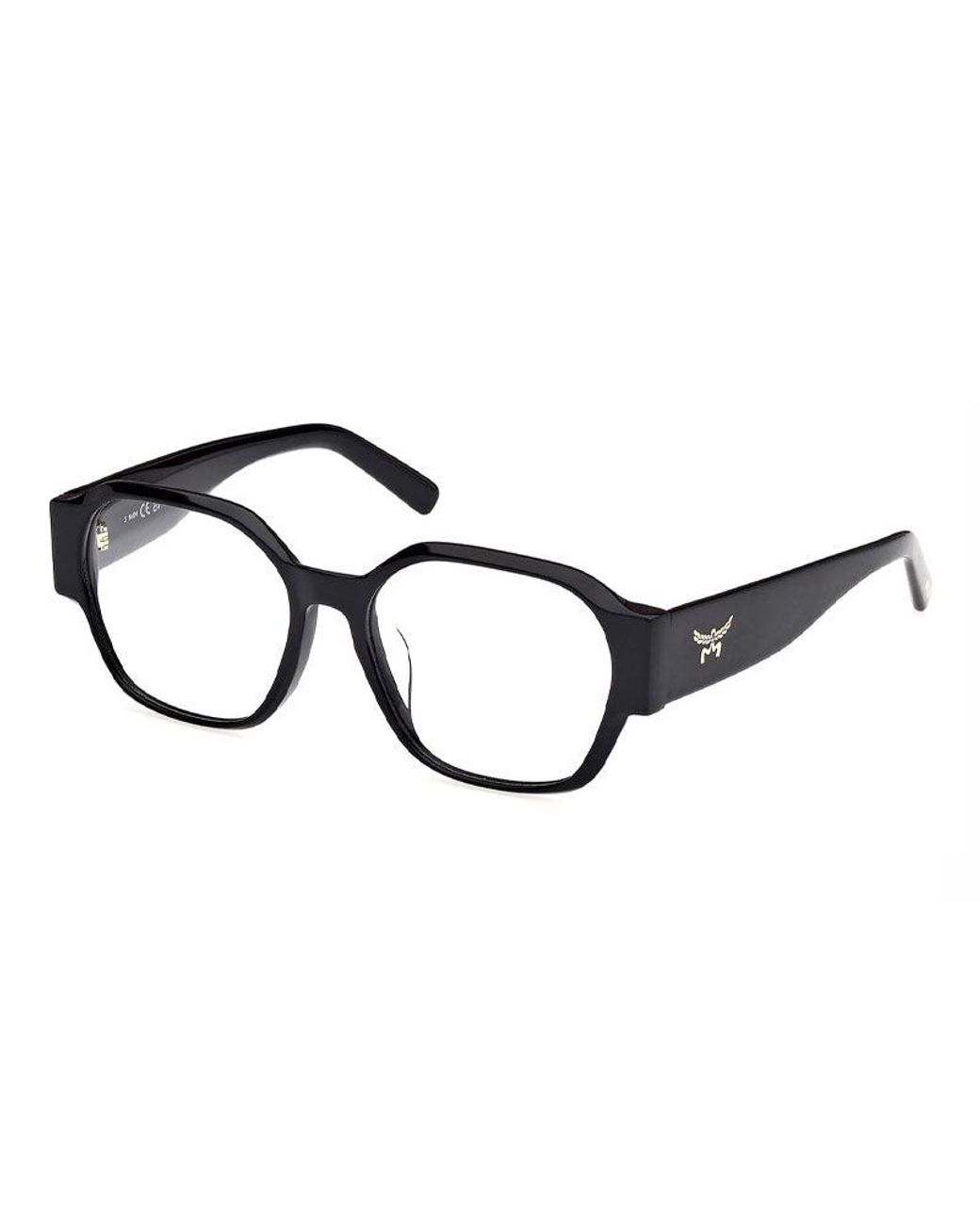 MCM Brown Eyeglasses Rectangle Full Rim, Shiny Frame And Clear Demo Lenses Lens Mw5008-D001