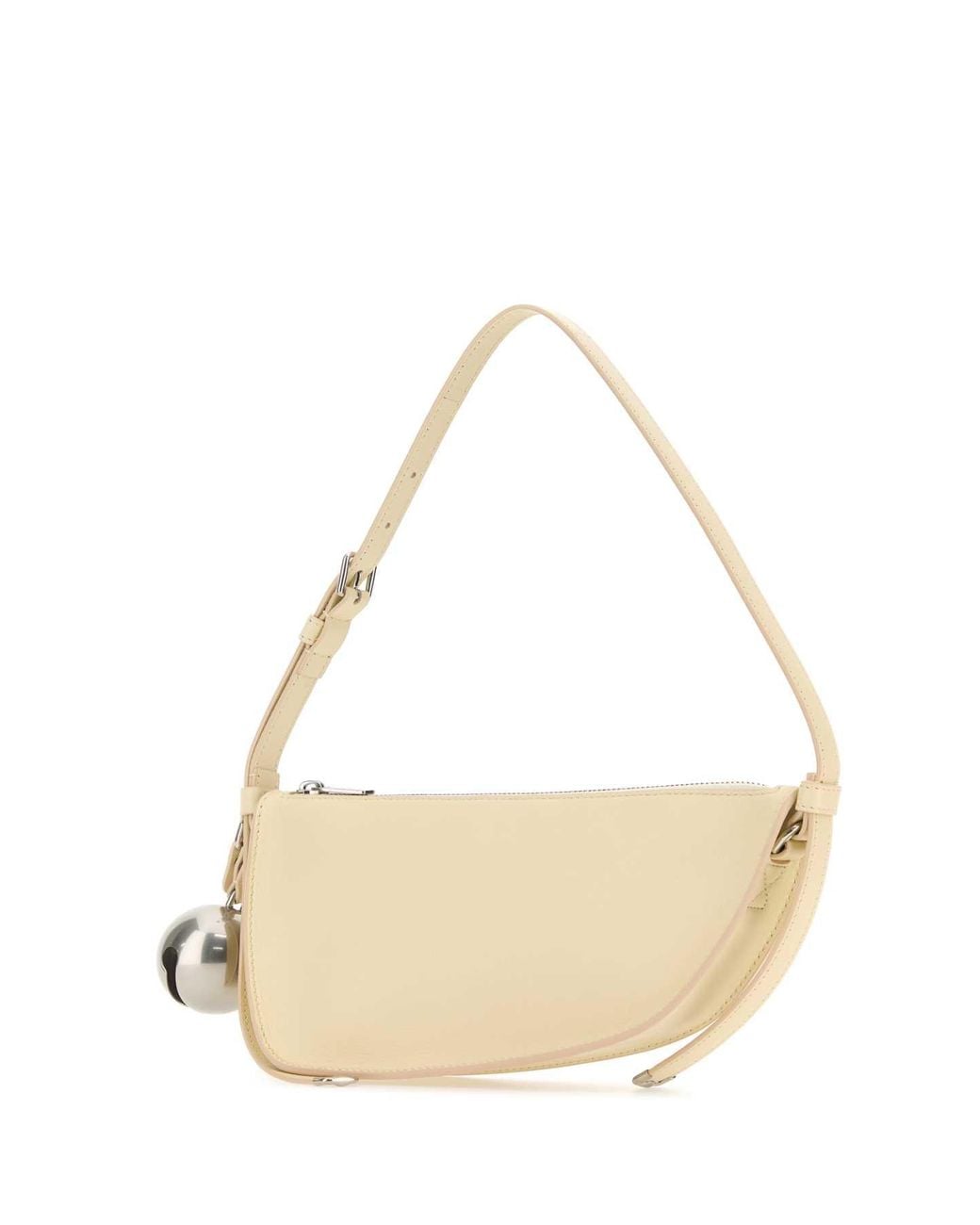 Burberry Natural Cream Leather Shield Mini Shoulder Bag