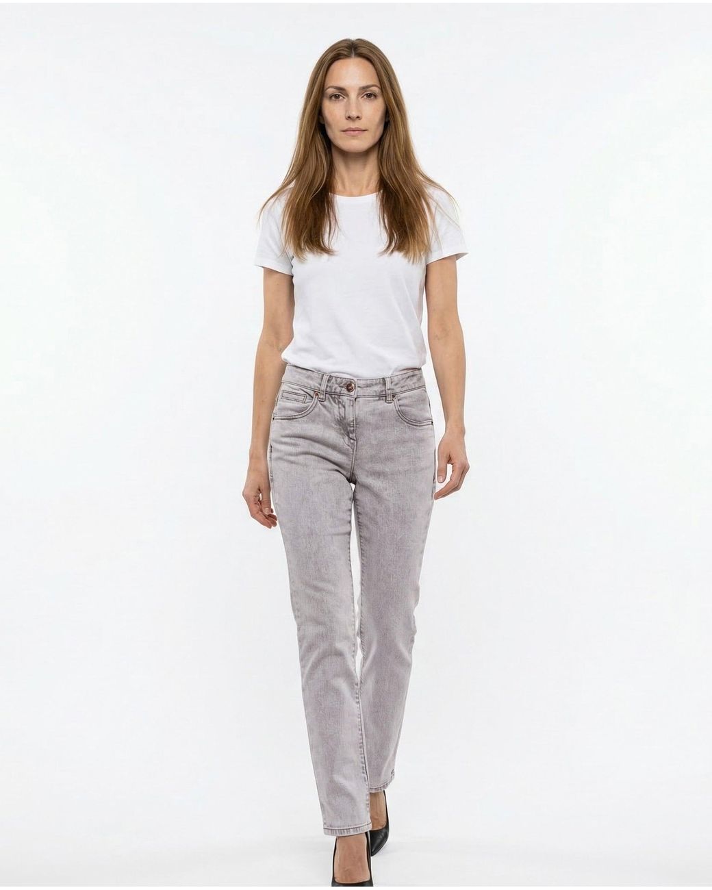 Brunello Cucinelli Gray Light Skinny Denim Trousers