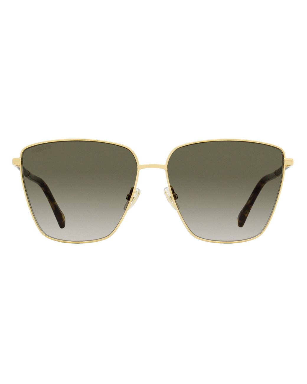 Jimmy Choo Green Square Lavi Sunglasses 06Jha-Havana 60Mm