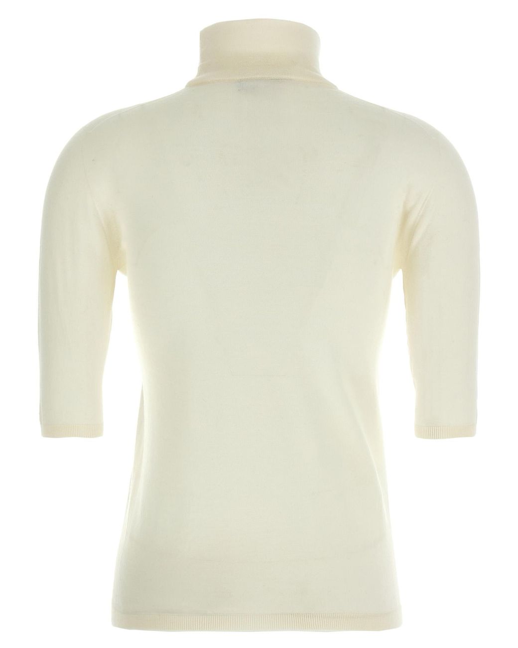 Max Mara White 'Cecina' Turtleneck Sweater