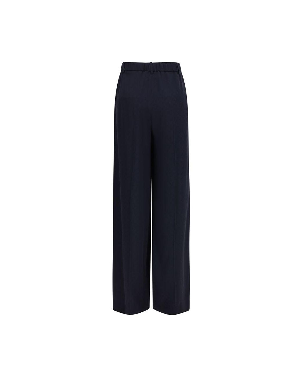 Gucci Blue Viscose Casual Pants