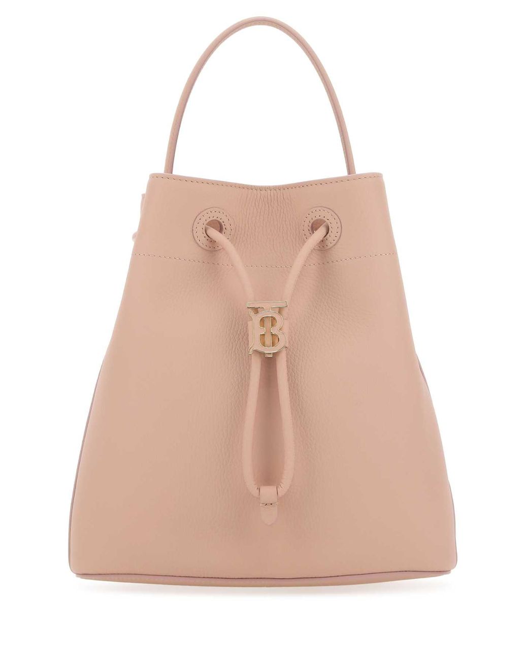Burberry leather bucket bag hot sale