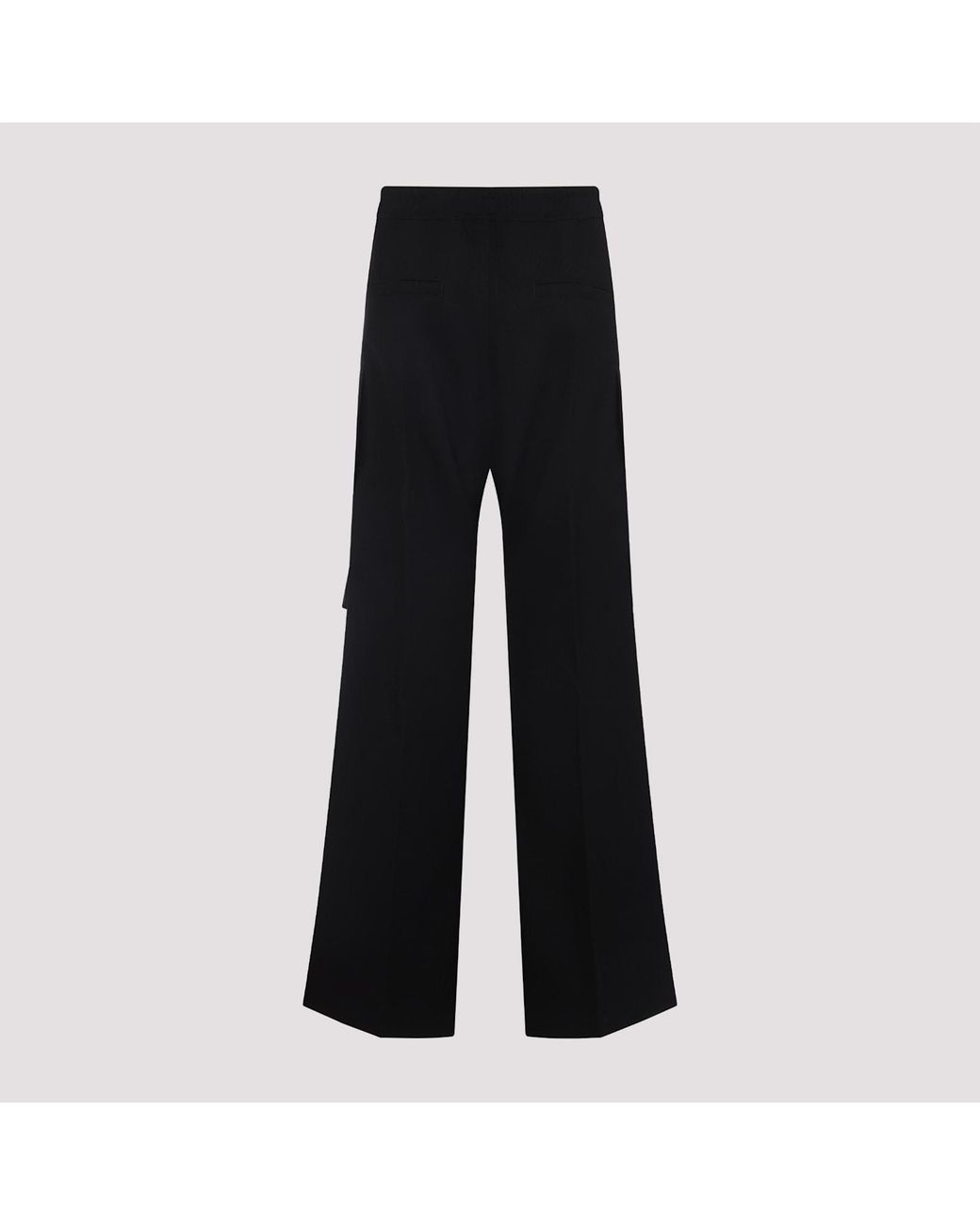 Rick Owens Black Wool Cargobelas Pants for men