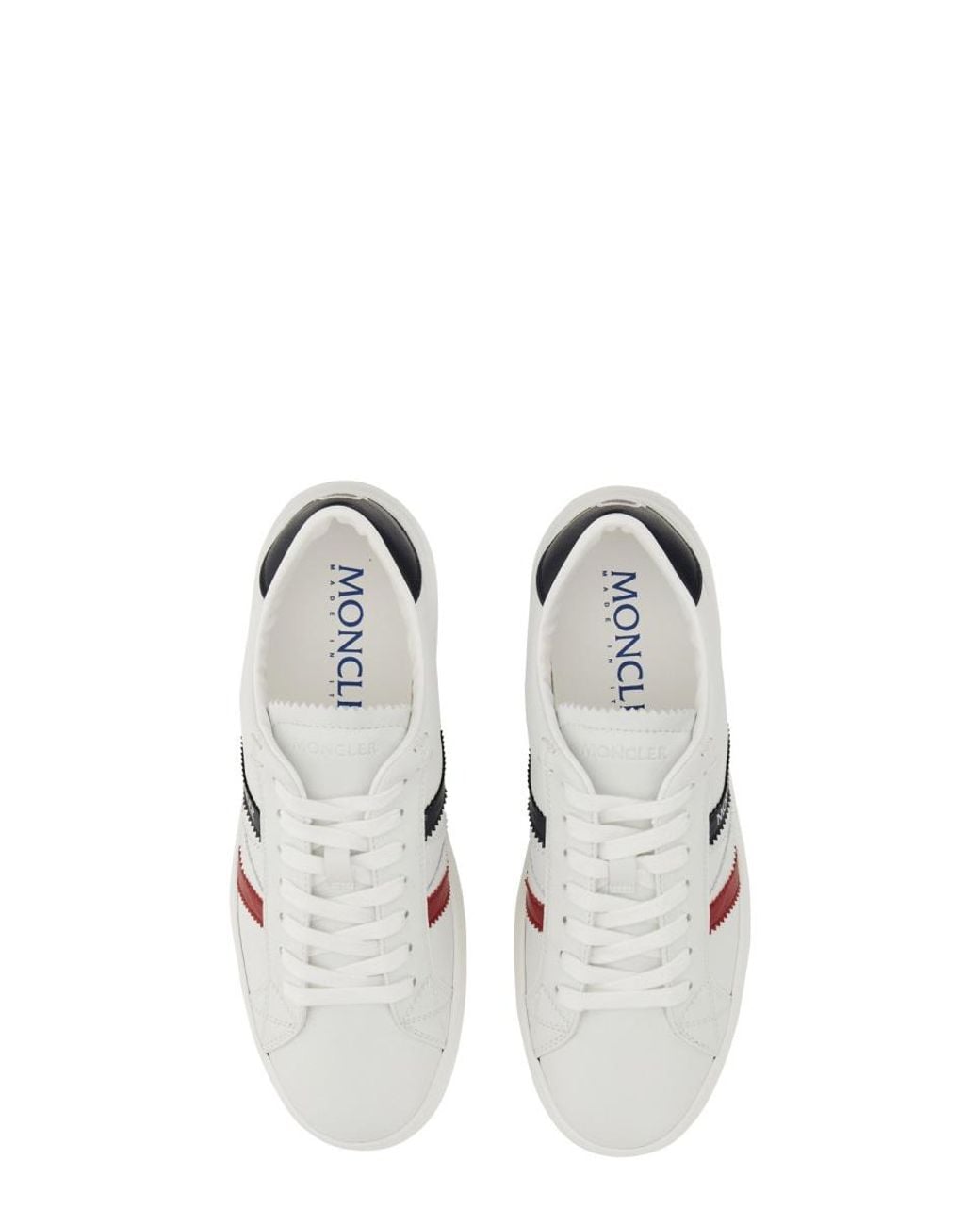 Moncler White Sneakers Monaco M Polyamide Trainers