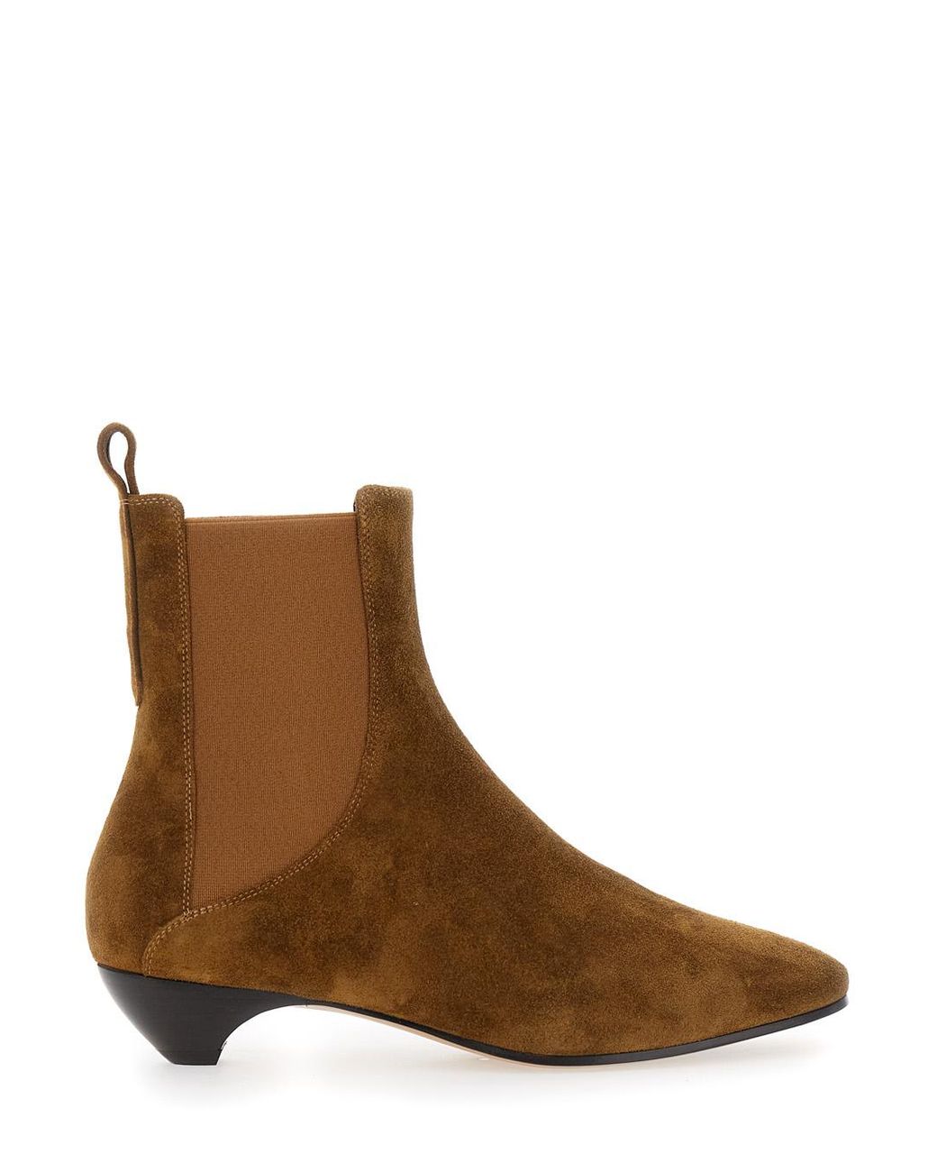 Le Monde Beryl Brown Allegra Chelsea Ankle Boots With Elastic Panels