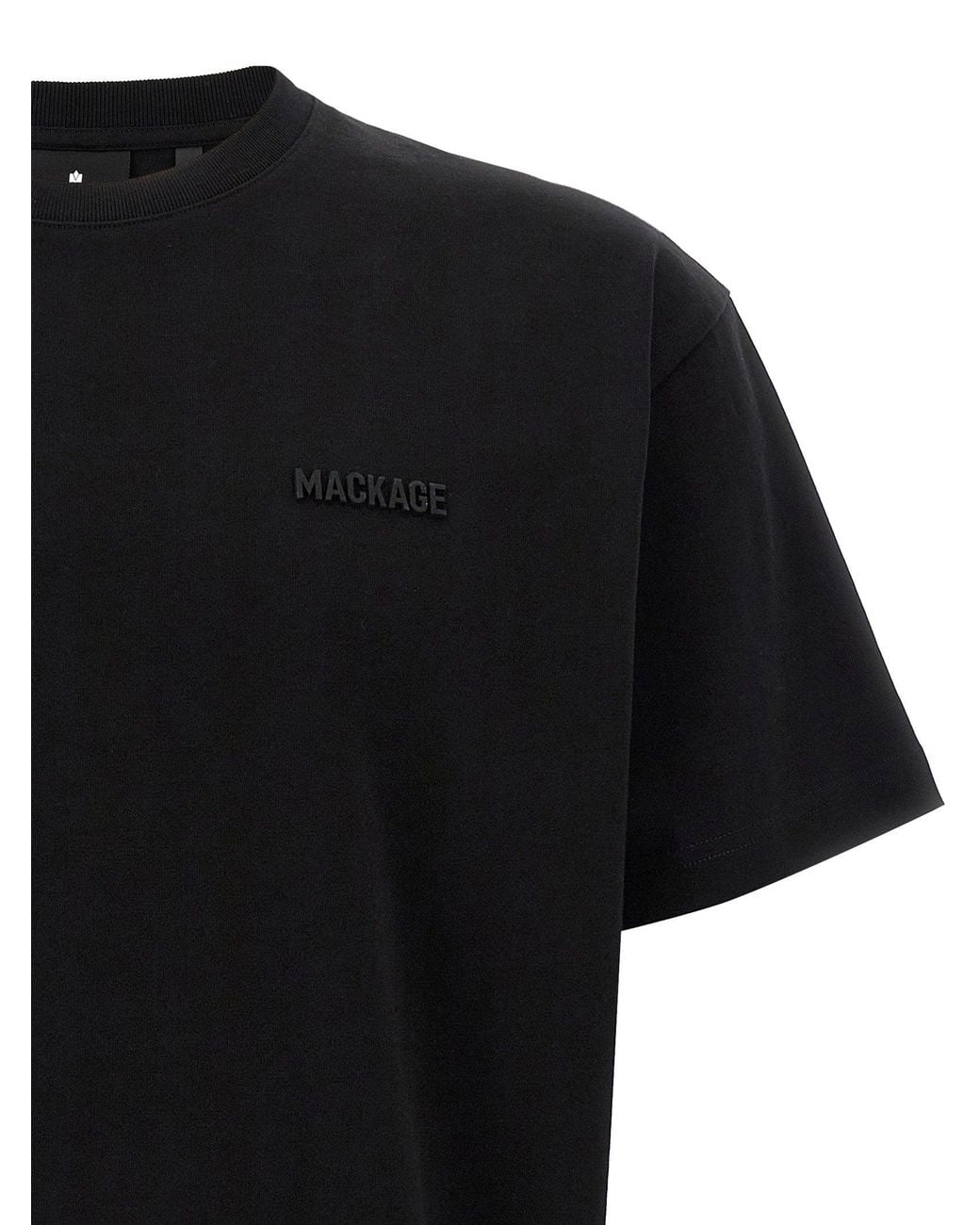 Mackage Black Tone-On-Tone Logo T-Shirt