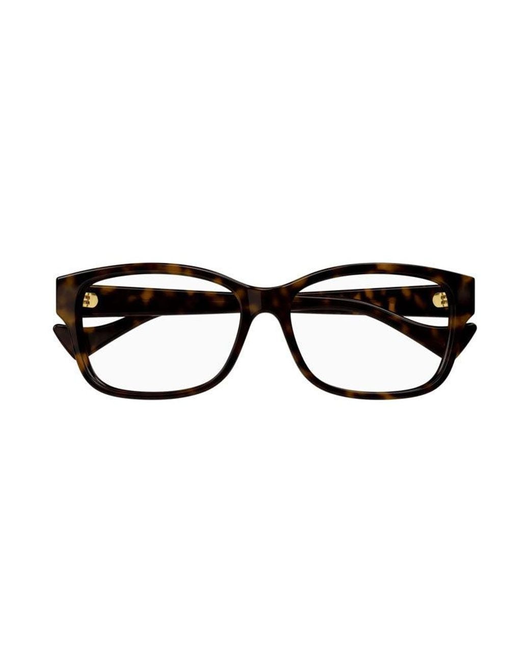 Gucci Black Eyeglasses Square Full Rim, Dark Havana Frame And Clear Demo Lens Gg1259Oa002 Sunglasses