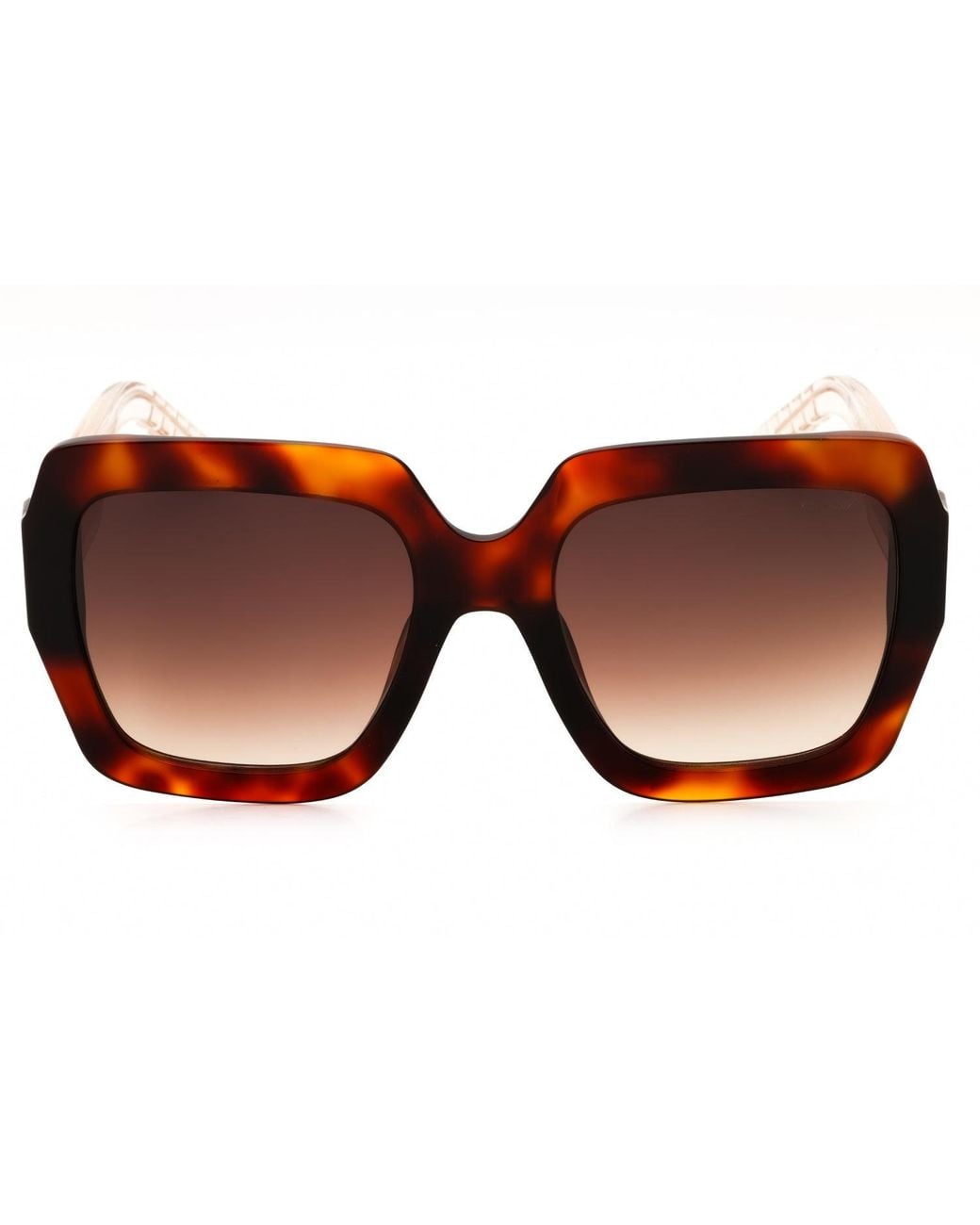 Chopard Black Chopard Sch363M Oversized Gradient Tortoiseshell Sunglasses