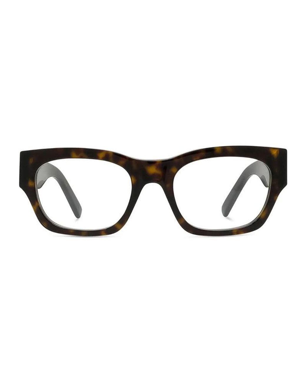 Givenchy Black Eyeglasses Rectangle Full Rim, Havana Frame And Clear Demo Lenses Lens Gv50058I053 Sunglasses