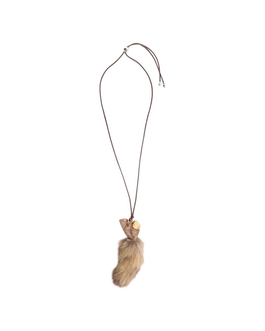 YVMIN Metallic Squirrel Acorn Necklace
