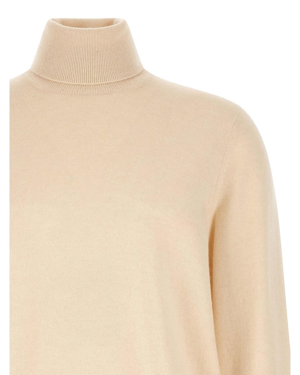 Brunello Cucinelli Natural Brunello Cucinelli Cashmere Turtleneck Sweater for men