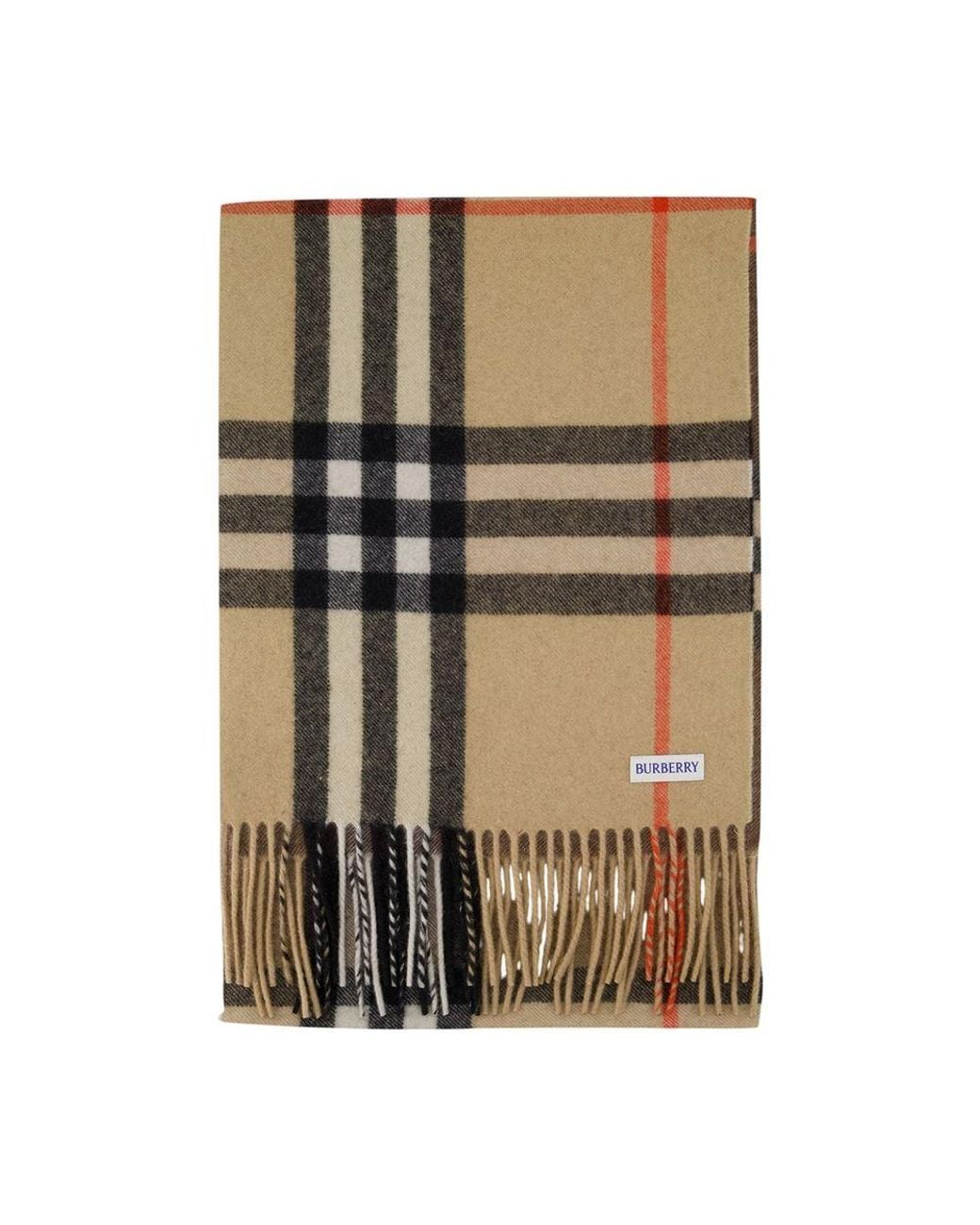 Burberry Metallic Mu 168X30 Giant Check Scarf