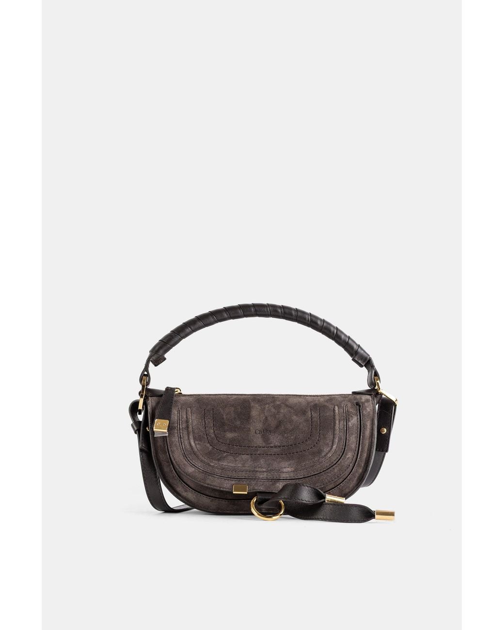 Chloé Blue Marcie Kohl Baguette Bag