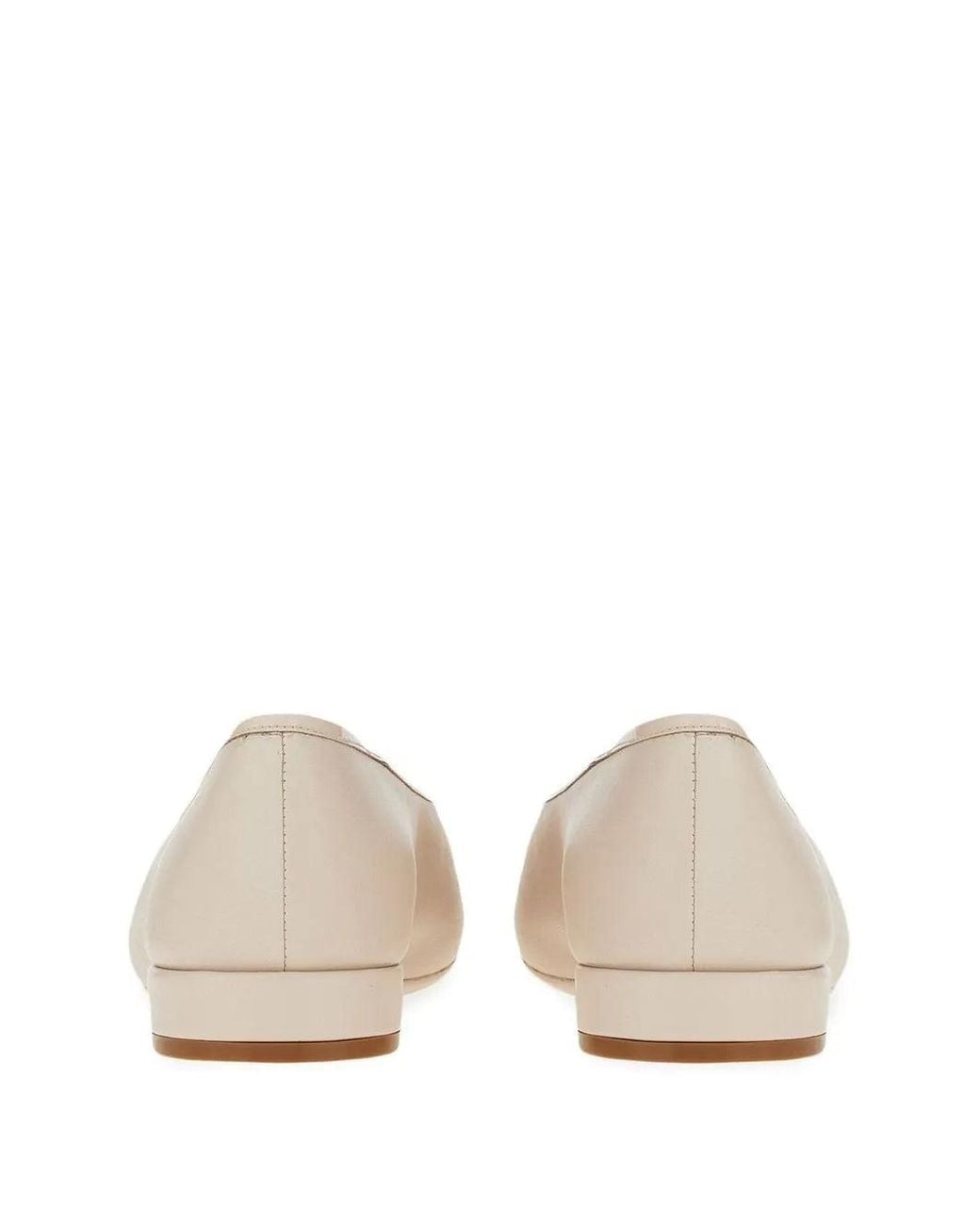 Ferragamo Natural Chunky Buckle Sandal