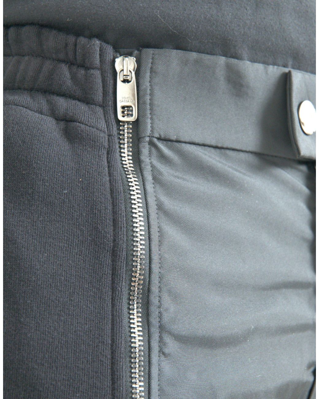 Dolce & Gabbana Black Cotton Blend Skinny Pants Polyester for men