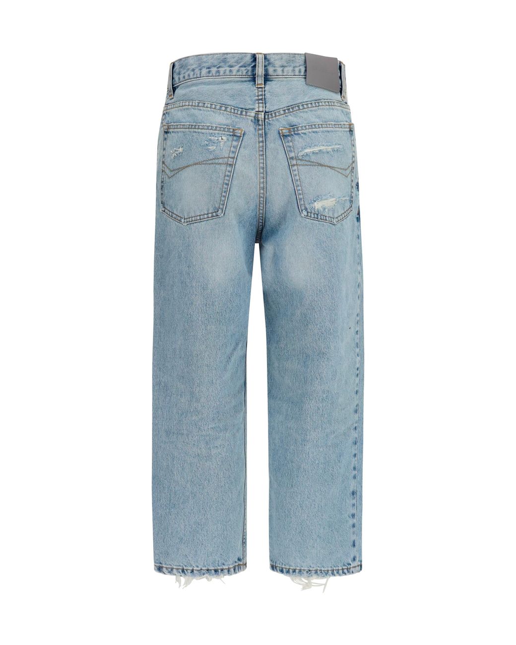 Balenciaga Blue Jackie Capri Pants Cotton Jean