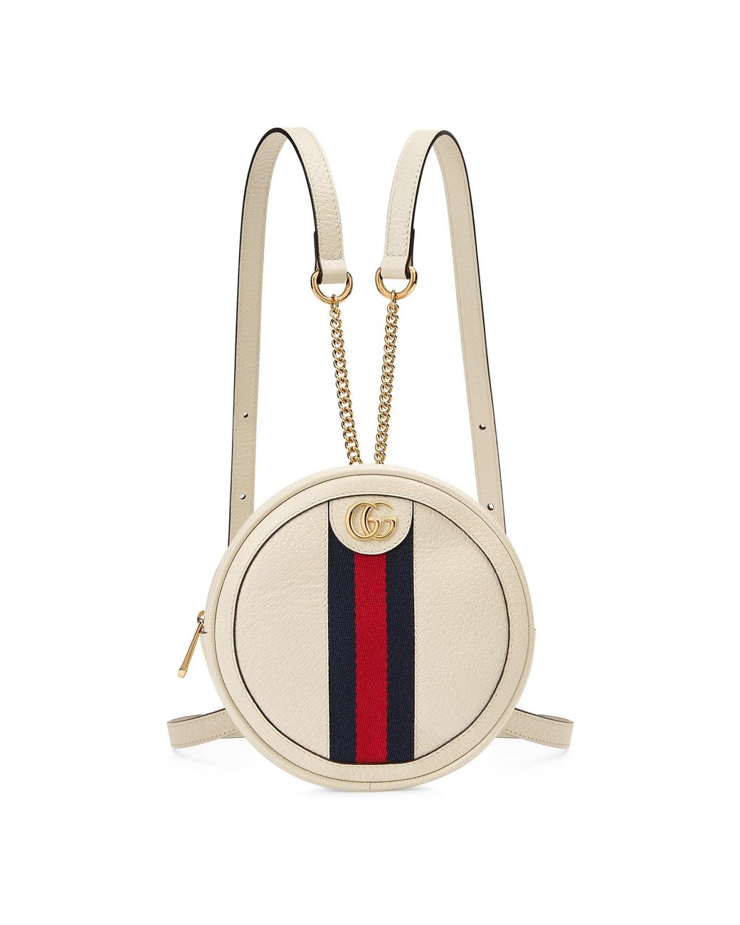 Gucci White Ophidia Mini Backpack