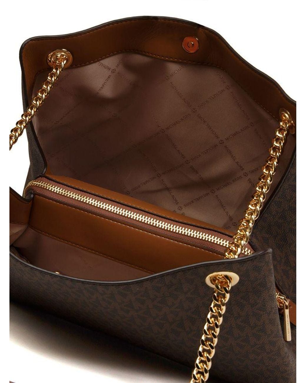 Michael Kors Brown Crossbody Bag Polyvinyl Chloride Crossbody-Bags