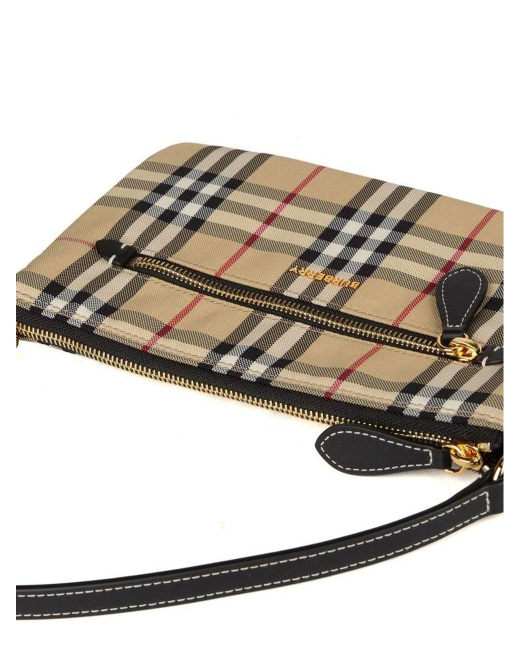 Burberry White Pouch Polyamide (Nylon)