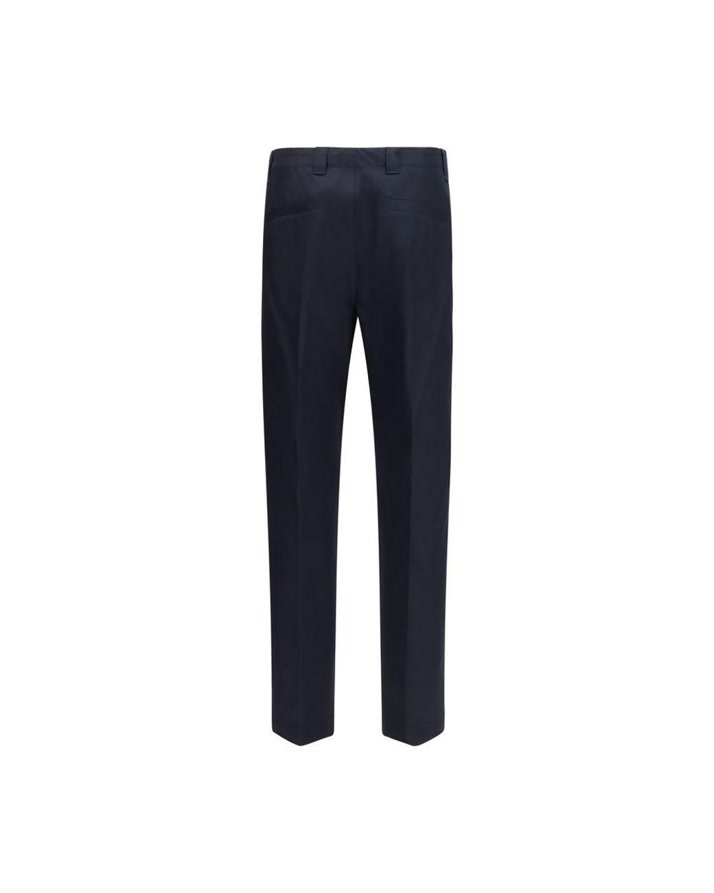 Gucci Blue Cotton Casual Pants for men