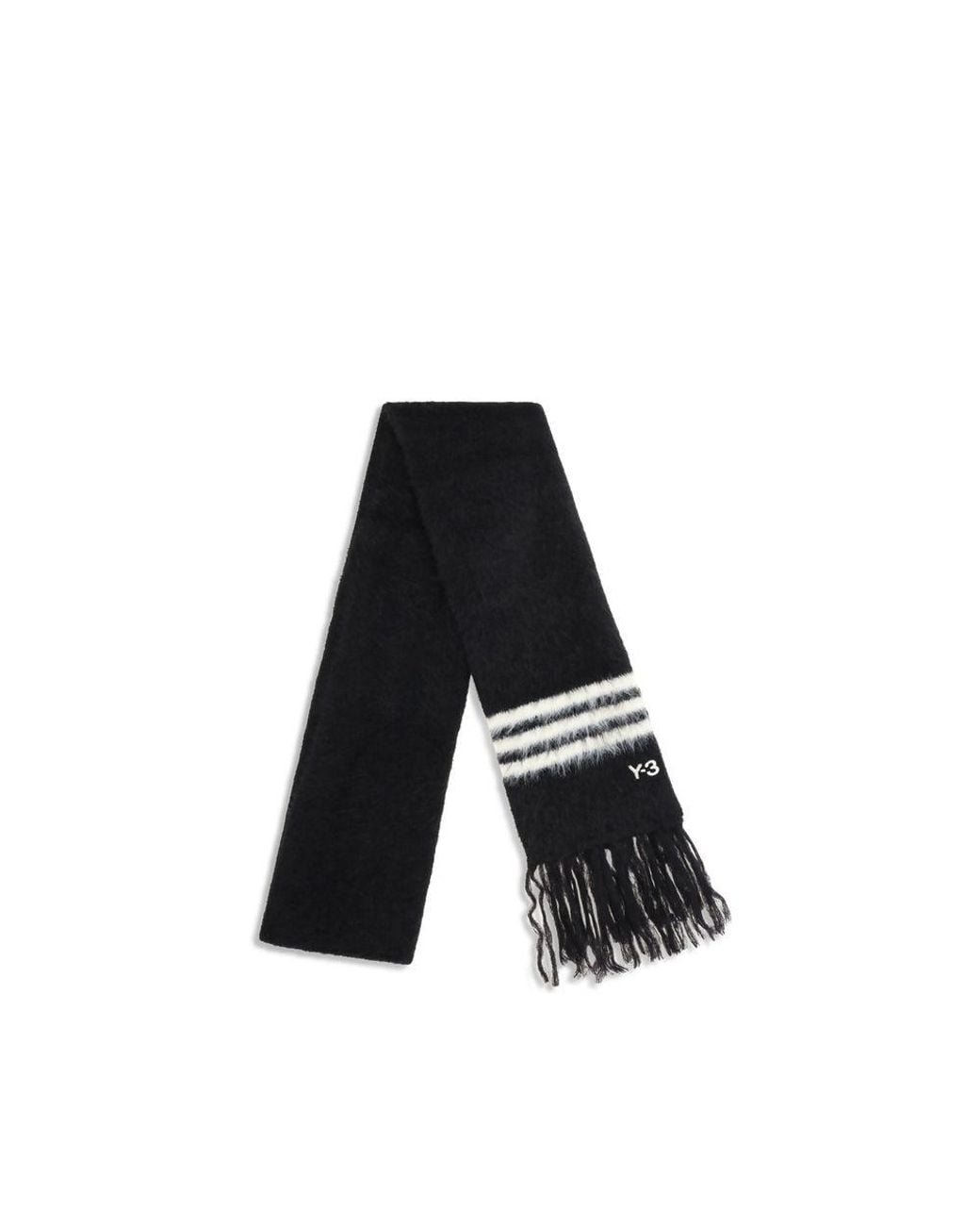 Y-3 Black Recycled Polyamide Scarf for men
