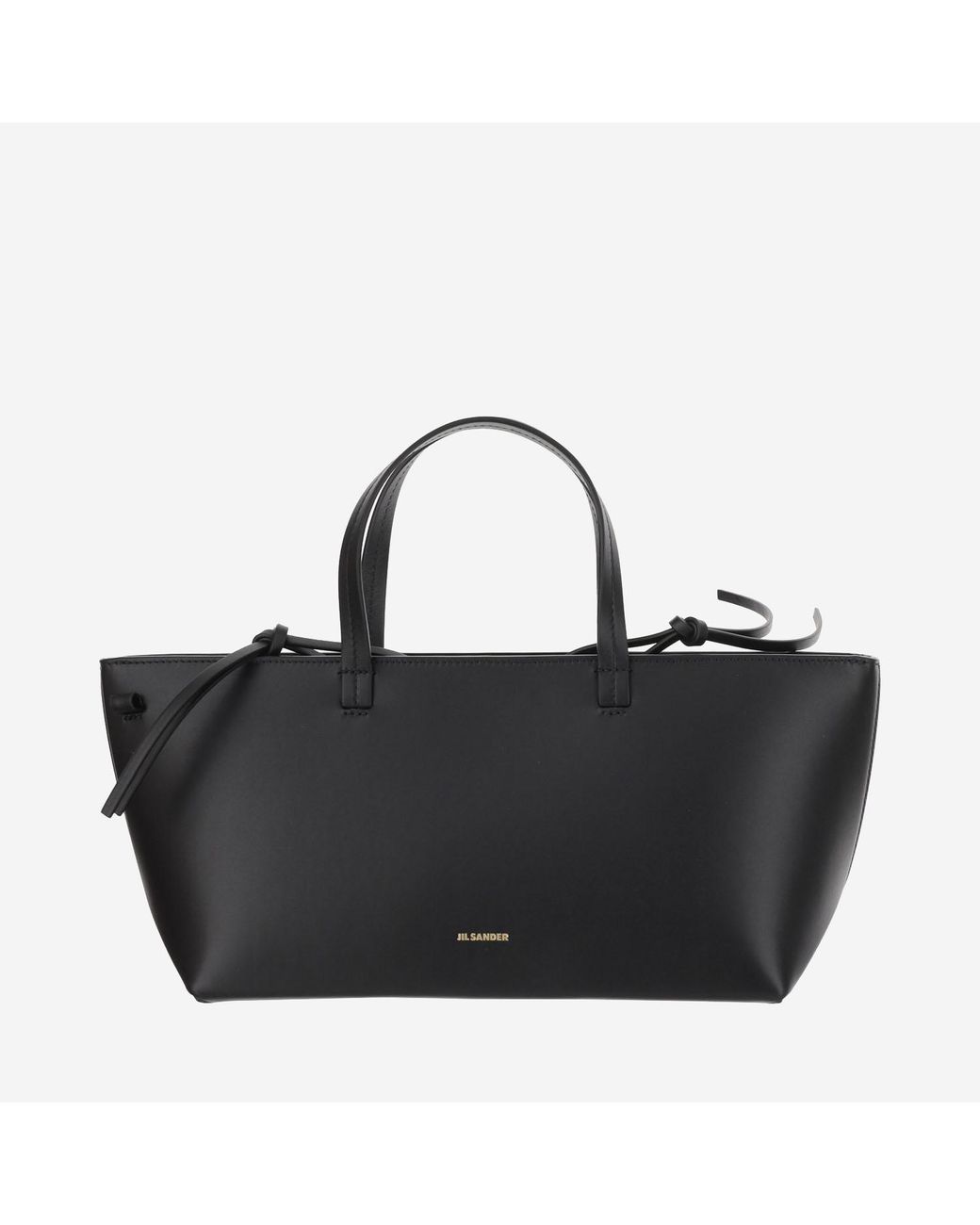 Jil Sander Black Small Bateau Tote Bag Calfskin Satchels & Cross Body