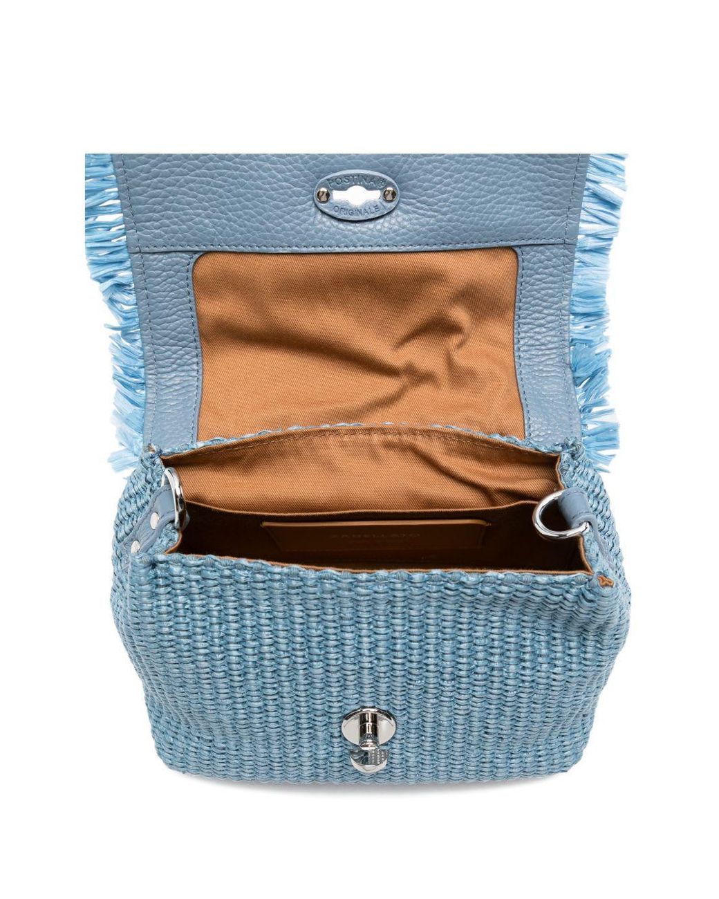 Zanellato Blue Postina Vimini Baby Handbag