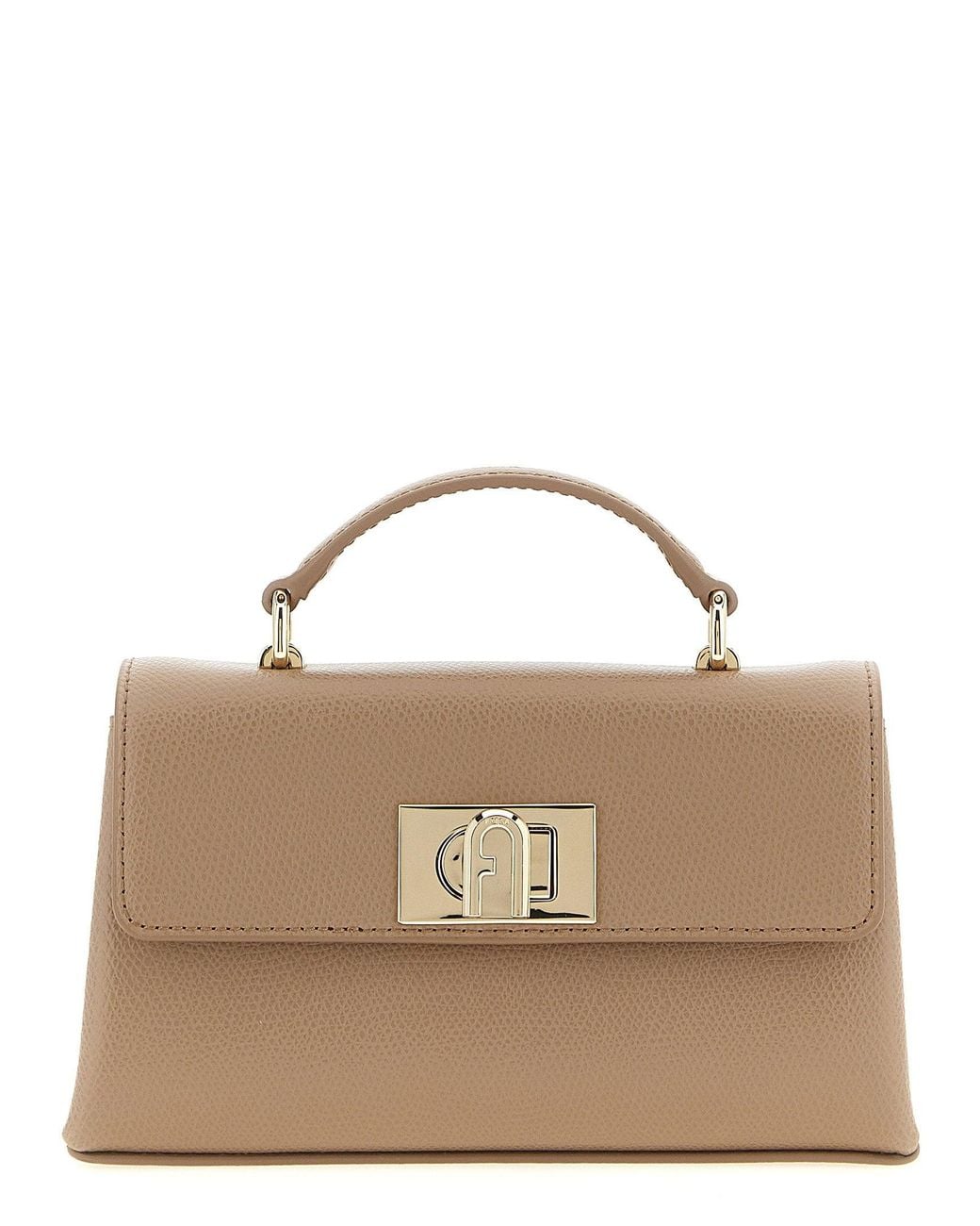 Furla Brown 1927 Mini Top Handle Bag