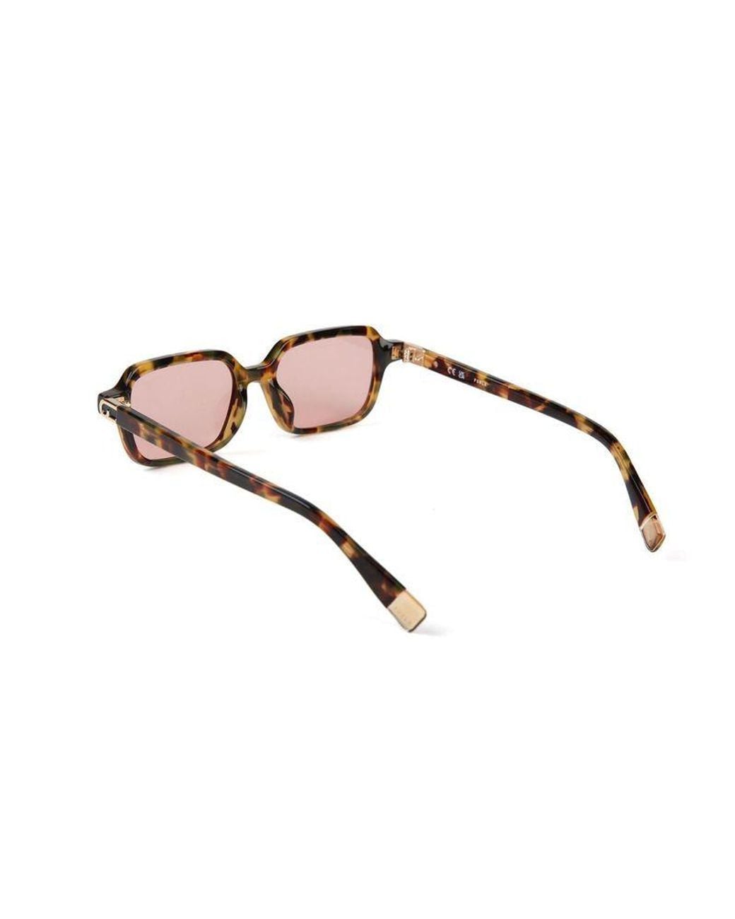Furla Multicolor Sunglasses Burgundy-Glossy Havana Burgundy/Glossy Acetate Eyewear