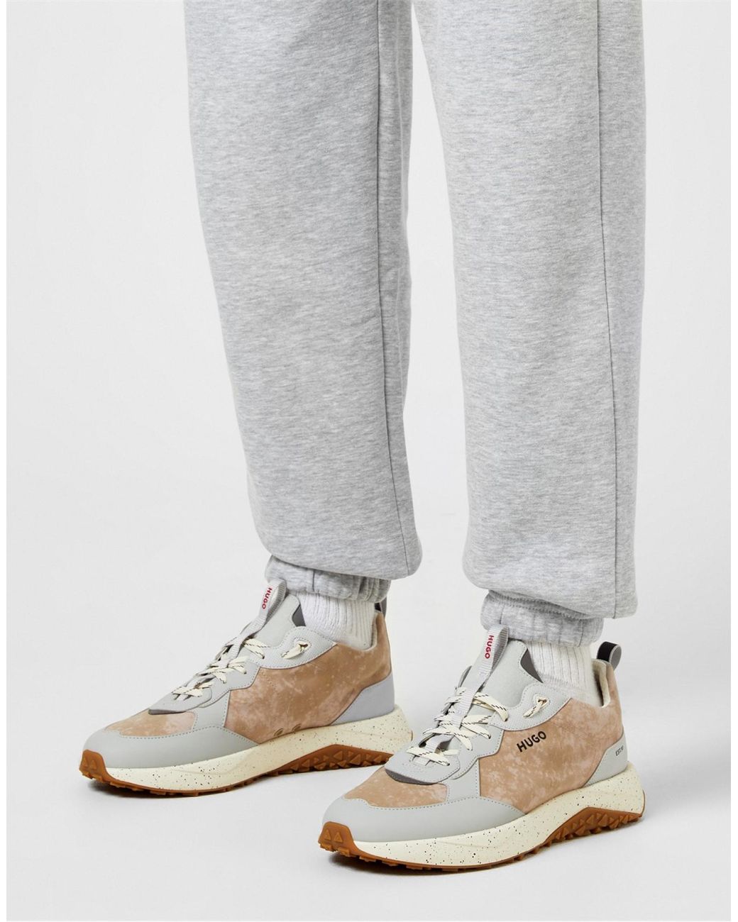 Boss White Kane Runner Sneakers Shoes for men