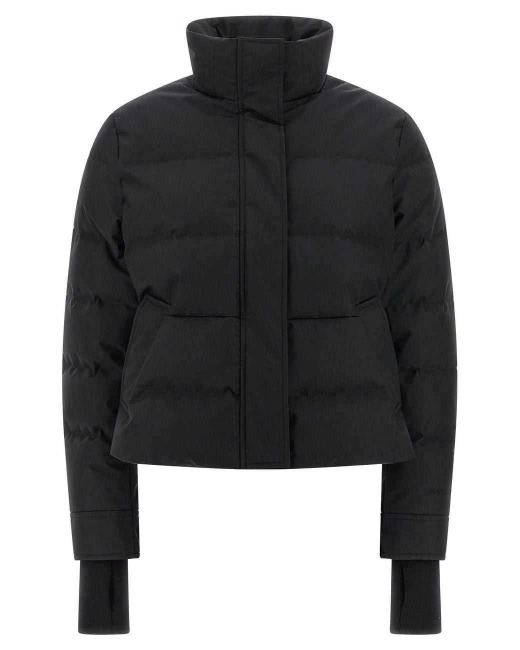 McQueen Black Quilted Goose Down Down Jacket