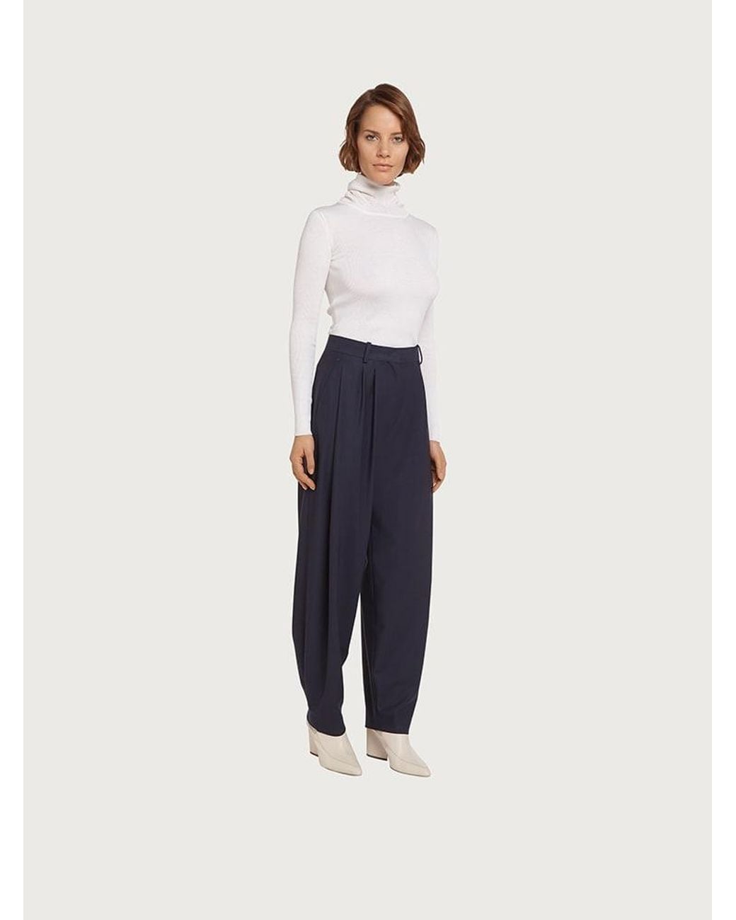 Ferragamo White Trousers