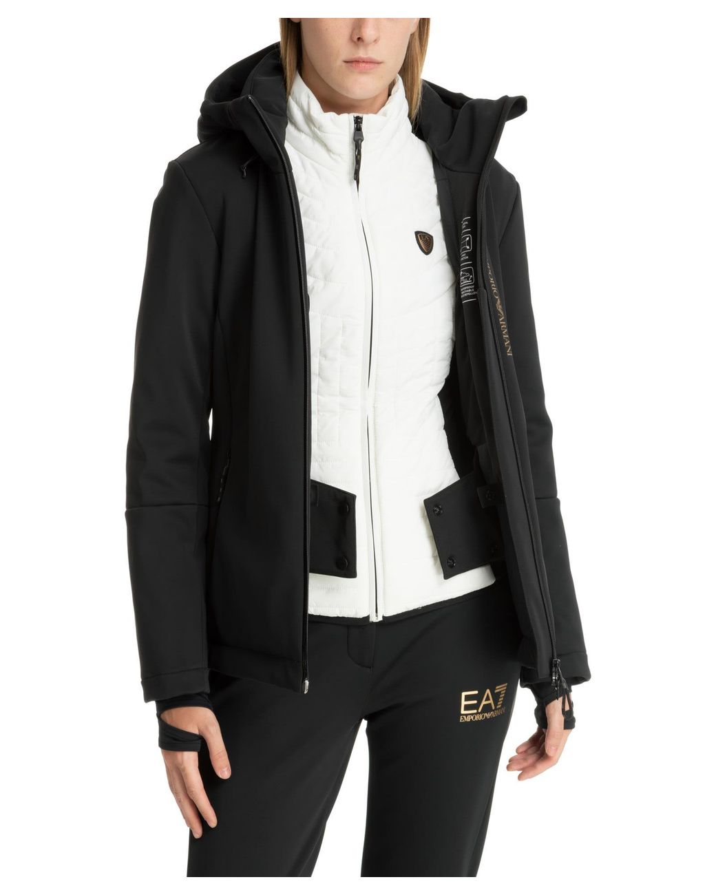 EA7 Ski Suit in Black | Lyst