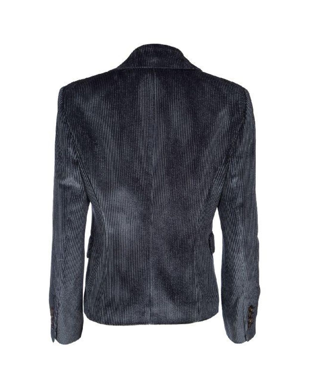 Brunello Cucinelli Blue Viscose Jacket