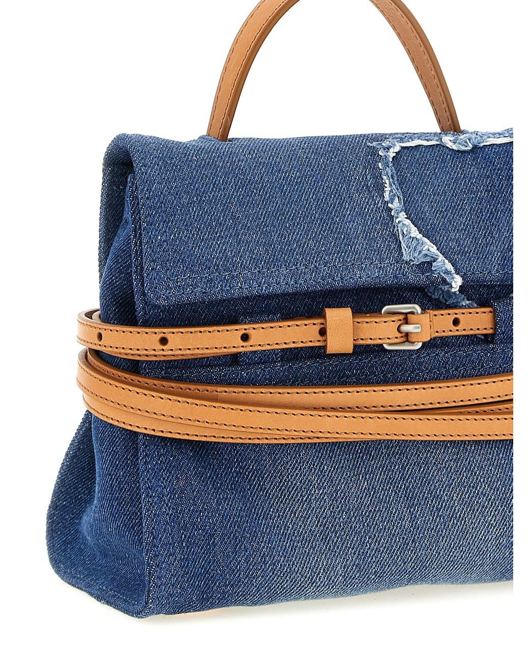 Moschino Blue 'Tie Me' Handbag