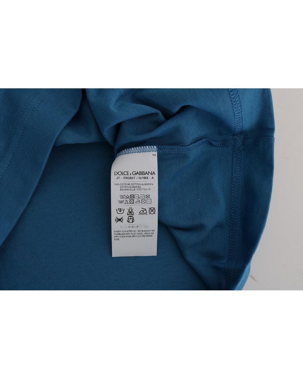 Dolce & Gabbana Blue Cotton 2017 Motive T-Shirt