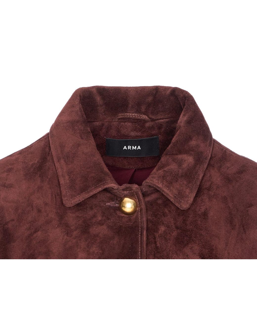 Arma Purple Rosia Suede Jacket