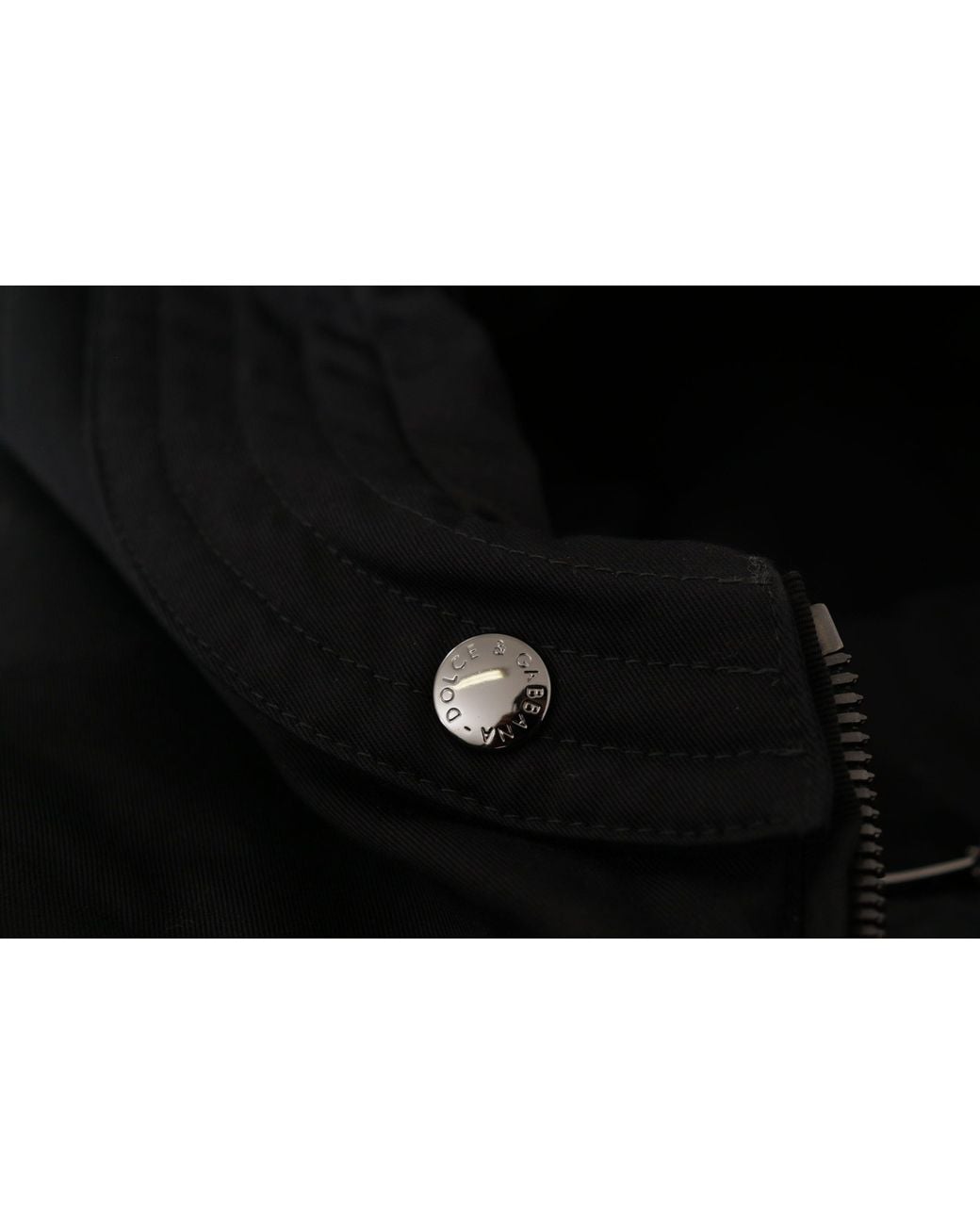Dolce & Gabbana Black Nylon Hooded Parka Coat Winter Jacket Clothing for men
