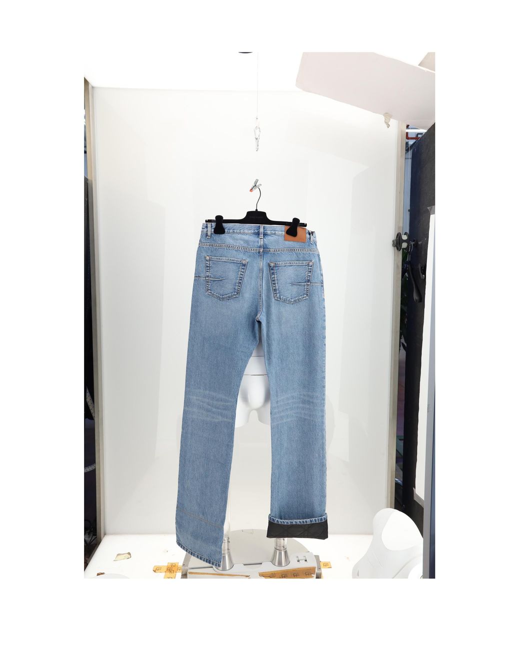 Dior Blue Denim Trousers Cannage Cotton for men