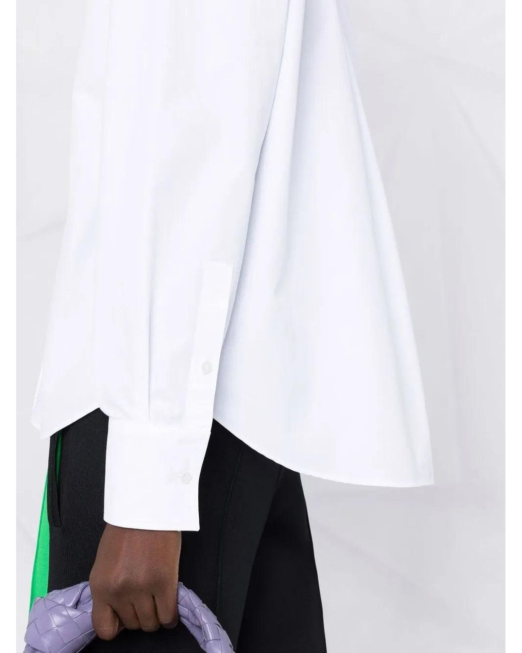 Valentino White Long-Sleeve Cotton Shirt