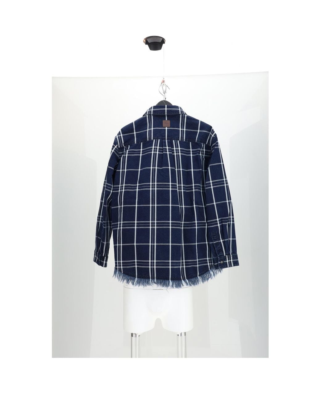 Dior Blue Dior Checked Cotton Shirt for men