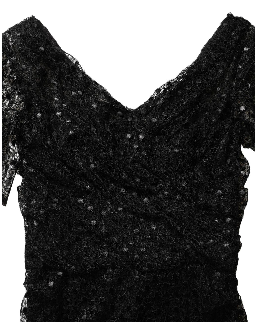 Dolce & Gabbana Black Sequinned Mermaid Evening Gown Dress Polyester