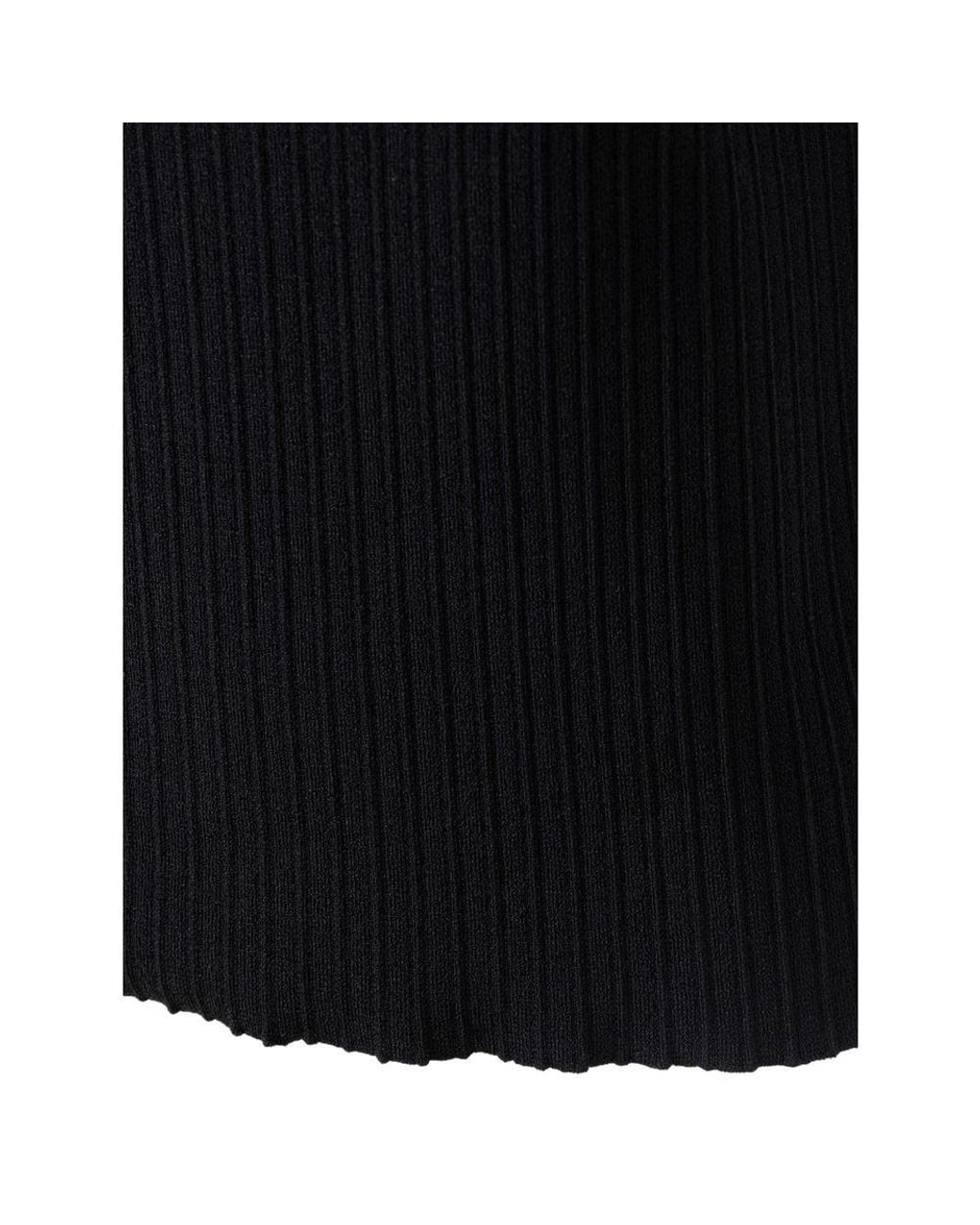 Tom Ford Black Ribbed Short Sleeve Tshirt