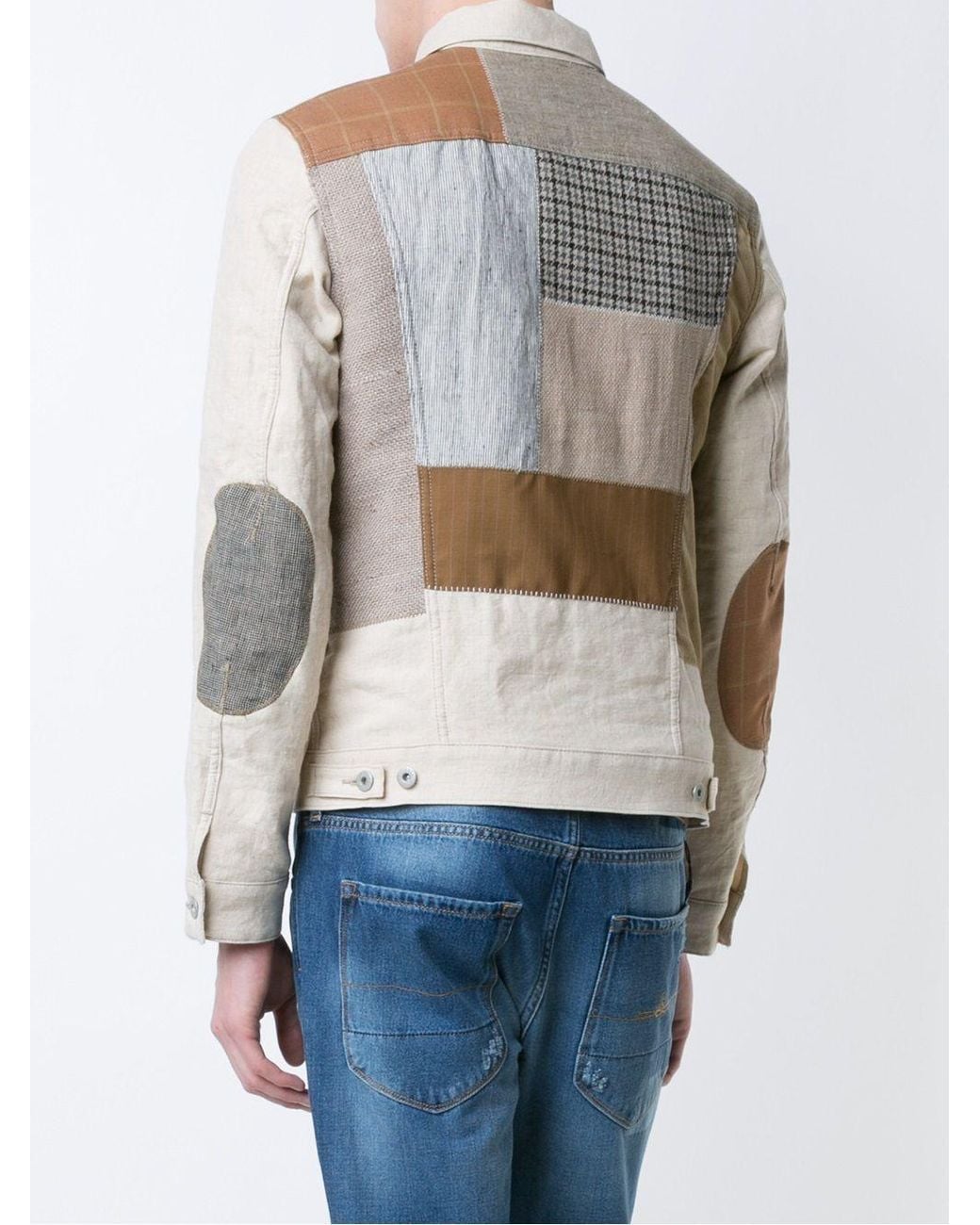 Junya Watanabe White Printed Jacket for men