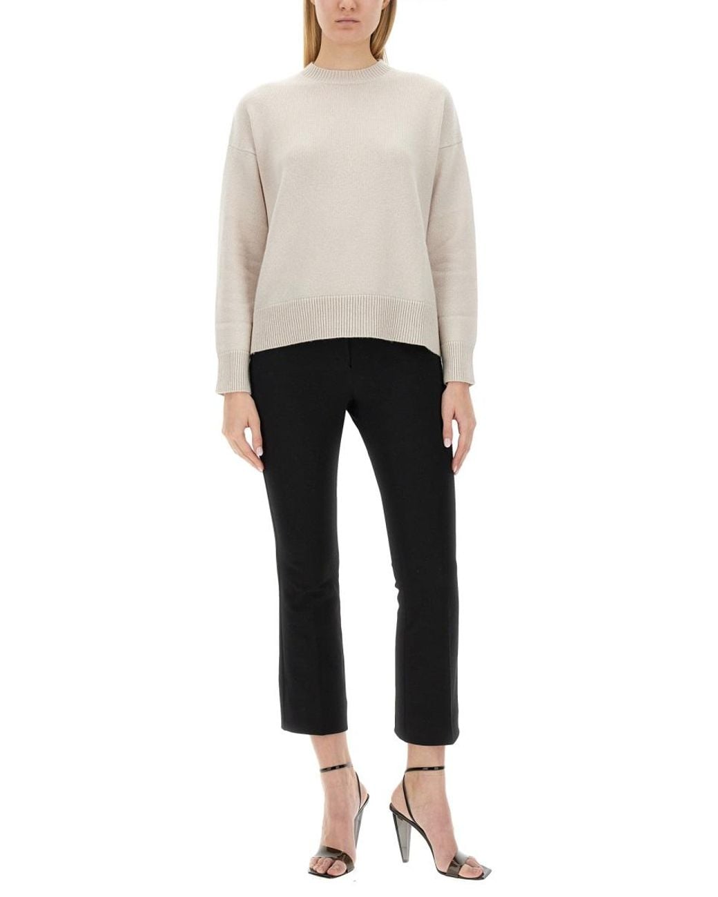 Max Mara White Knit Jumper Venice Wool Jumpers