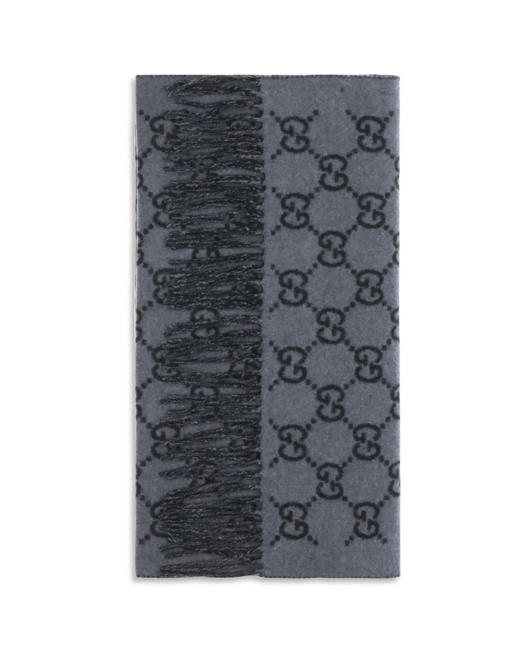 Gucci Gray Gg Cashmere Scarf for men