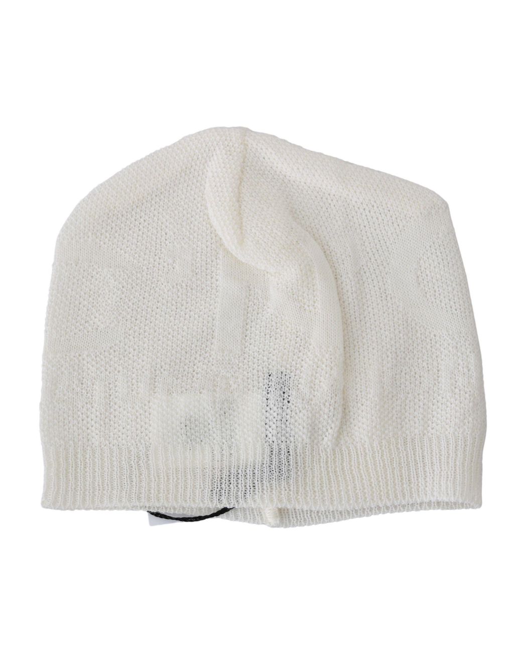 CoSTUME NATIONAL Gray Beanie Wool Blend Branded Hat for men